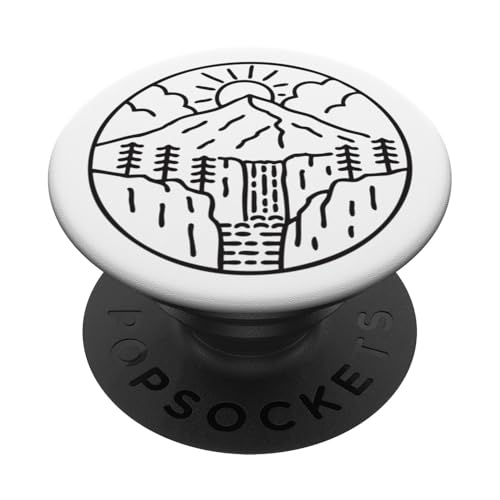 Retro Outdoor Natur Wildlife Berg Wald Sonne Abenteuer PopSockets Klebender PopGrip Retro Outdoor Natur Wildlife Berg Wald Sonne Abenteuer PopSockets Klebender PopGrip von Outdoor Nature Wildlife Mountain Forest Adventure