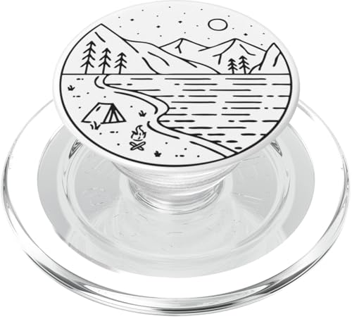 Retro Outdoor Natur Wildlife Berg Wald Sonne Abenteuer PopSockets PopGrip für MagSafe Retro Outdoor Natur Wildlife Berg Wald Sonne Abenteuer PopSockets PopGrip für MagSafe von Outdoor Nature Wildlife Mountain Forest Adventure