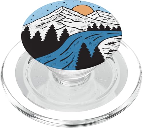 Retro Outdoor Natur Wildlife Berg Wald Sonne Abenteuer PopSockets PopGrip für MagSafe Retro Outdoor Natur Wildlife Berg Wald Sonne Abenteuer PopSockets PopGrip für MagSafe von Outdoor Nature Wildlife Mountain Forest Adventure