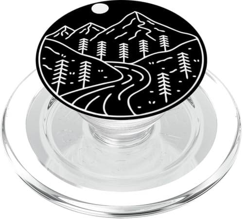 Retro Outdoor Natur Wildlife Berg Wald Sonne Abenteuer PopSockets PopGrip für MagSafe Retro Outdoor Natur Wildlife Berg Wald Sonne Abenteuer PopSockets PopGrip für MagSafe von Outdoor Nature Wildlife Mountain Forest Adventure