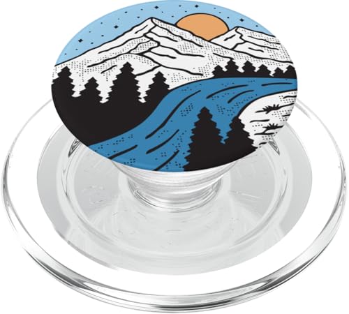 Retro Outdoor Natur Wildlife Berg Wald Sonne Abenteuer PopSockets PopGrip für MagSafe Retro Outdoor Natur Wildlife Berg Wald Sonne Abenteuer PopSockets PopGrip für MagSafe von Outdoor Nature Wildlife Mountain Forest Adventure