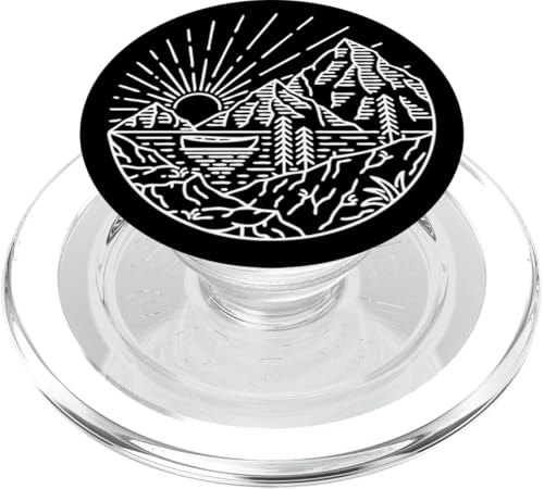 Retro Outdoor Natur Wildlife Berg Wald Sonne Abenteuer PopSockets PopGrip für MagSafe Retro Outdoor Natur Wildlife Berg Wald Sonne Abenteuer PopSockets PopGrip für MagSafe von Outdoor Nature Wildlife Mountain Forest Adventure