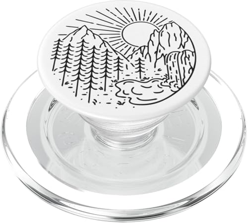 Retro Outdoor Natur Wildlife Berg Wald Sonne Abenteuer PopSockets PopGrip für MagSafe Retro Outdoor Natur Wildlife Berg Wald Sonne Abenteuer PopSockets PopGrip für MagSafe von Outdoor Nature Wildlife Mountain Forest Adventure