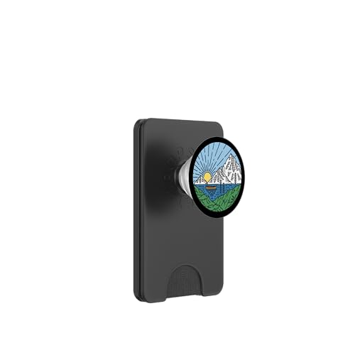 Retro Outdoor Natur Wildlife Berg Wald Sonne Abenteuer PopSockets PopWallet für MagSafe Retro Outdoor Natur Wildlife Berg Wald Sonne Abenteuer PopSockets PopWallet für MagSafe von Outdoor Nature Wildlife Mountain Forest Adventure