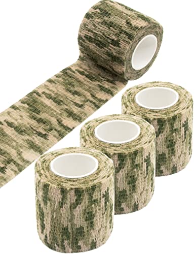 Outdoor Saxx Camouflage Tarn-Tape, Gewebe-Band, wasserfest, 4,5m, 3er Set, Grass-Steppe von Outdoor Saxx