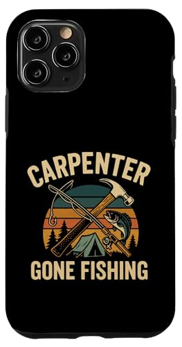 Carpenter Gone Fishing Vintage Outdoor Style Hülle für iPhone 11 Pro von Outdoors Life Camping Fishing Hiking Gear