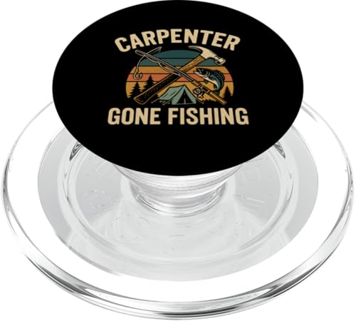 Carpenter Gone Fishing Vintage Outdoor Style PopSockets PopGrip für MagSafe Carpenter Gone Fishing Vintage Outdoor Style PopSockets PopGrip für MagSafe von Outdoors Life Camping Fishing Hiking Gear