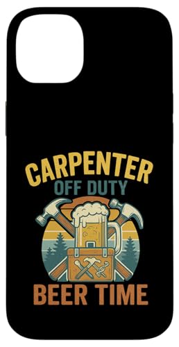 Carpenter Off Duty Beer Time im Retro-Stil Hülle für iPhone 14 Plus von Outdoors Life Camping Fishing Hiking Gear