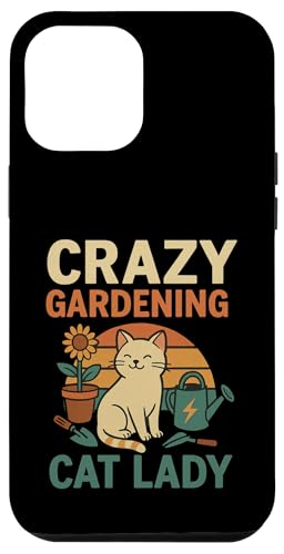 Crazy Gardening Katzen-Dame, Retro-Stil Hülle für iPhone 12 Pro Max von Outdoors Life Camping Fishing Hiking Gear