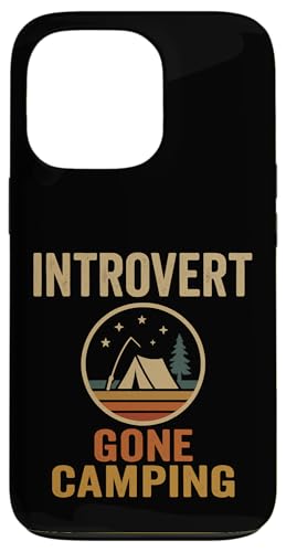 Introvert Gone Camping Clean im Retro-Stil Hülle für iPhone 13 Pro von Outdoors Life Camping Fishing Hiking Gear