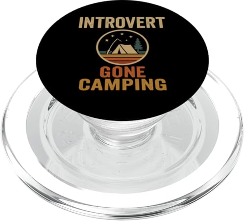 Introvert Gone Camping Clean im Retro-Stil PopSockets PopGrip für MagSafe Introvert Gone Camping Clean im Retro-Stil PopSockets PopGrip für MagSafe von Outdoors Life Camping Fishing Hiking Gear