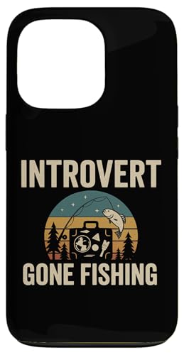 Introvert Gone Fishing Vintage Outdoor Style Hülle für iPhone 13 Pro von Outdoors Life Camping Fishing Hiking Gear
