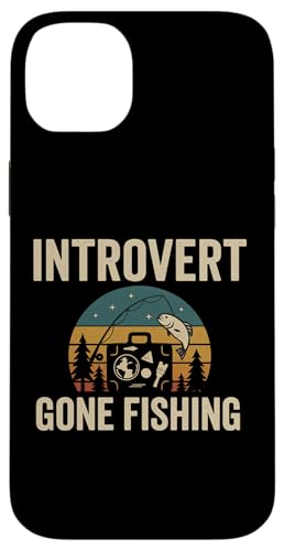 Introvert Gone Fishing Vintage Outdoor Style Hülle für iPhone 14 Plus von Outdoors Life Camping Fishing Hiking Gear