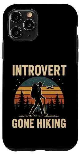 Introvert Gone Hiking Vintage Outdoor Style Hülle für iPhone 11 Pro von Outdoors Life Camping Fishing Hiking Gear