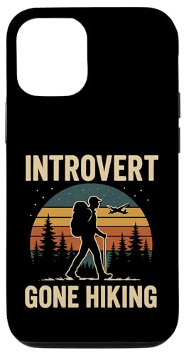 Introvert Gone Hiking Vintage Outdoor Style Hülle für iPhone 12/12 Pro von Outdoors Life Camping Fishing Hiking Gear