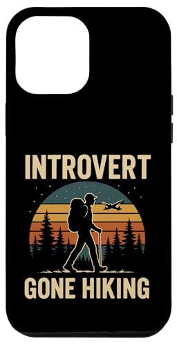 Introvert Gone Hiking Vintage Outdoor Style Hülle für iPhone 12 Pro Max von Outdoors Life Camping Fishing Hiking Gear