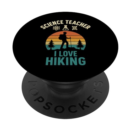 Lehrer für Naturwissenschaften, Hiking Explorer, Vintage-Stil PopSockets Klebender PopGrip von Outdoors Life Camping Fishing Hiking Gear