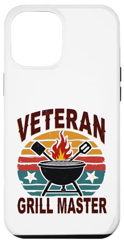 Patriotischer Veteran BBQ Legend Retro Hinterhof Grill Hülle für iPhone 12 Pro Max von Outdoors Life Camping Fishing Hiking Gear