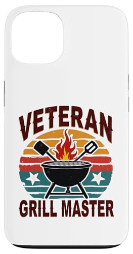 Patriotischer Veteran BBQ Legend Retro Hinterhof Grill Hülle für iPhone 13 von Outdoors Life Camping Fishing Hiking Gear