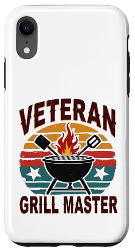 Patriotischer Veteran BBQ Legend Retro Hinterhof Grill Hülle für iPhone XR Patriotischer Veteran BBQ Legend Retro Hinterhof Grill Hülle für iPhone XR von Outdoors Life Camping Fishing Hiking Gear