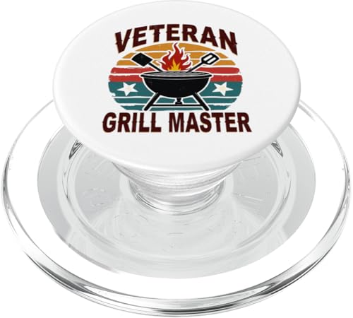 Patriotischer Veteran BBQ Legend Retro Hinterhof Grill PopSockets PopGrip für MagSafe Patriotischer Veteran BBQ Legend Retro Hinterhof Grill PopSockets PopGrip für MagSafe von Outdoors Life Camping Fishing Hiking Gear