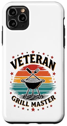 Proud Veteran BBQ King Retro Outdoor Grillen Hülle für iPhone 11 Pro Max von Outdoors Life Camping Fishing Hiking Gear