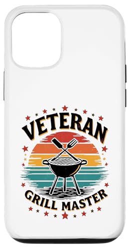 Proud Veteran BBQ King Retro Outdoor Grillen Hülle für iPhone 12/12 Pro von Outdoors Life Camping Fishing Hiking Gear