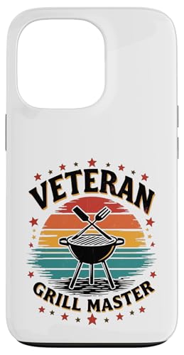 Proud Veteran BBQ King Retro Outdoor Grillen Hülle für iPhone 13 Pro von Outdoors Life Camping Fishing Hiking Gear