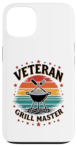 Proud Veteran BBQ King Retro Outdoor Grillen Hülle für iPhone 13 von Outdoors Life Camping Fishing Hiking Gear