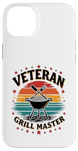 Proud Veteran BBQ King Retro Outdoor Grillen Hülle für iPhone 14 Plus von Outdoors Life Camping Fishing Hiking Gear