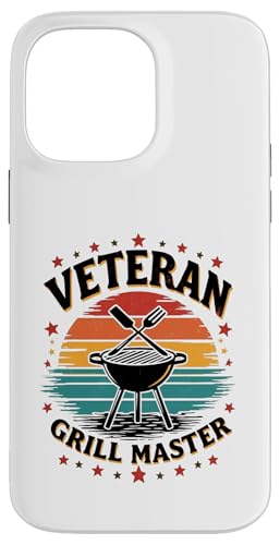 Proud Veteran BBQ King Retro Outdoor Grillen Hülle für iPhone 14 Pro Max von Outdoors Life Camping Fishing Hiking Gear