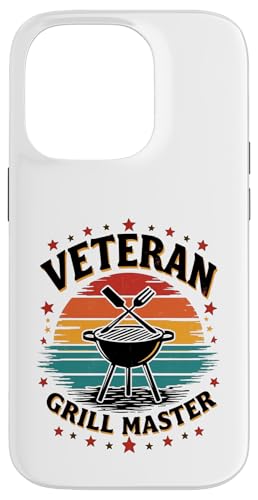 Proud Veteran BBQ King Retro Outdoor Grillen Hülle für iPhone 14 Pro von Outdoors Life Camping Fishing Hiking Gear