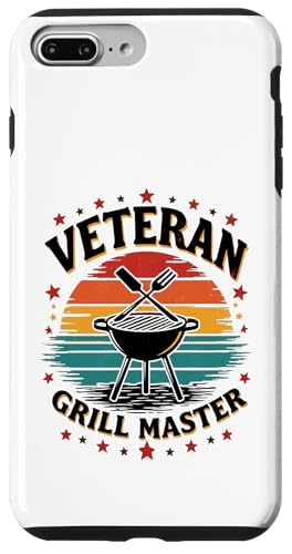 Proud Veteran BBQ King Retro Outdoor Grillen Hülle für iPhone 7 Plus/8 Plus von Outdoors Life Camping Fishing Hiking Gear