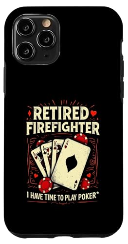 Retired Firefighter Poker Time Lustiger Kartenspieler Hülle für iPhone 11 Pro von Outdoors Life Camping Fishing Hiking Gear
