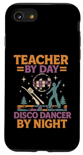 Teacher Disco Dancer Night 70er Jahre Retro Style Hülle für iPhone SE (2020) / 7 / 8 von Outdoors Life Camping Fishing Hiking Gear