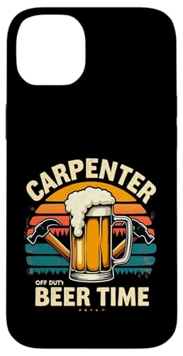 Tischler Bier Time Off Duty Lustig Retro Trinken Hülle für iPhone 14 Plus von Outdoors Life Camping Fishing Hiking Gear