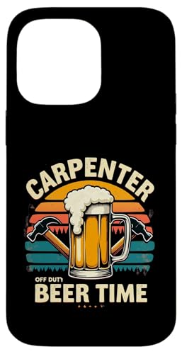 Tischler Bier Time Off Duty Lustig Retro Trinken Hülle für iPhone 14 Pro Max von Outdoors Life Camping Fishing Hiking Gear