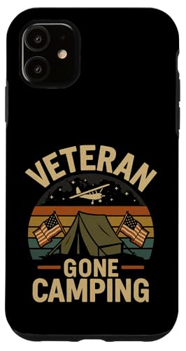 Veteran Gone Camping Patriotischer Outdoor-Stil Hülle für iPhone 11 von Outdoors Life Camping Fishing Hiking Gear