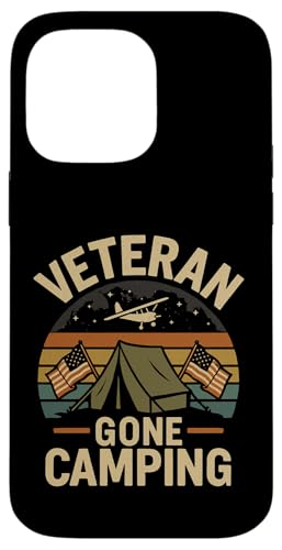Veteran Gone Camping Patriotischer Outdoor-Stil Hülle für iPhone 14 Pro Max von Outdoors Life Camping Fishing Hiking Gear