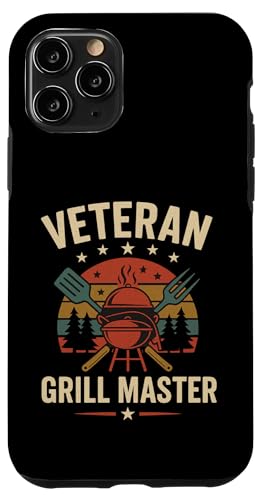 Veteran Grill Master im Retro-BBQ-Stil Hülle für iPhone 11 Pro von Outdoors Life Camping Fishing Hiking Gear