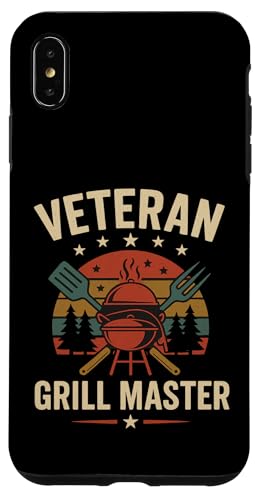 Veteran Grill Master im Retro-BBQ-Stil Hülle für iPhone XS Max von Outdoors Life Camping Fishing Hiking Gear
