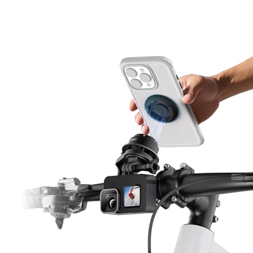 Outplorer Quick Launch Magnetische Fahrrad-Handyhalterung mit universeller Schnittstelle, leichte Lenkerhalterung mit sicherem Schloss für Fahrrad, Roller, Motorrad, MTB, 360° Jalousienmontage (QB01& Outplorer Quick Launch Magnetische Fahrrad-Handyhalterung mit universeller Schnittstelle, leichte Lenkerhalterung mit sicherem Schloss für Fahrrad, Roller, Motorrad, MTB, 360° Jalousienmontage (QB01& von Outplorer