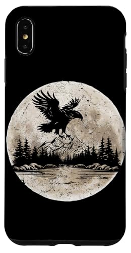 Adler Mond Wald Berg Naturliebhaber Outdoor Wanderer Camper Hülle für iPhone XS Max Adler Mond Wald Berg Naturliebhaber Outdoor Wanderer Camper Hülle für iPhone XS Max von Outsider Path