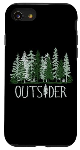 Außenseiter, Naturliebhaber, Camping-Abenteuer, Wald, Wald, Kiefer Hülle für iPhone SE (2020) / 7 / 8 von Outsider Path