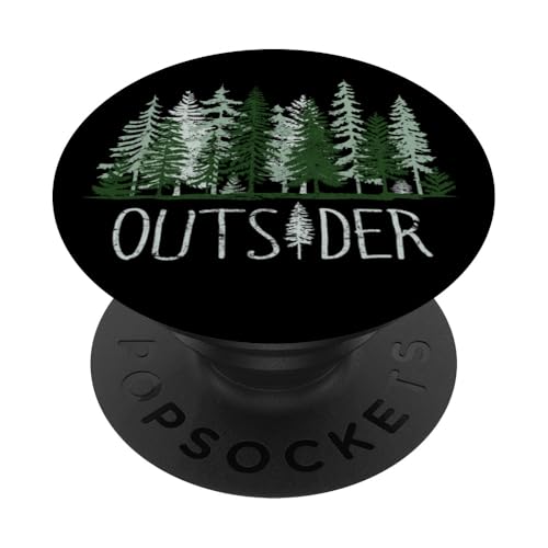 Außenseiter, Naturliebhaber, Camping-Abenteuer, Wald, Wald, Kiefer PopSockets Klebender PopGrip von Outsider Path