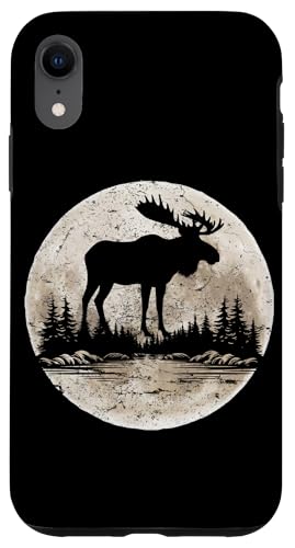 Elch Mond Wald Natur Bergliebhaber Outdoor Wanderer Camper Hülle für iPhone XR Elch Mond Wald Natur Bergliebhaber Outdoor Wanderer Camper Hülle für iPhone XR von Outsider Path