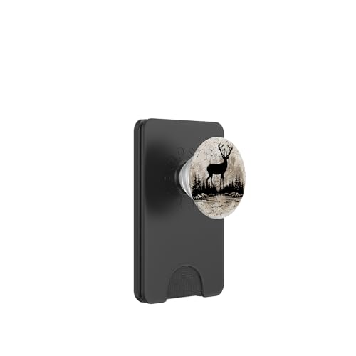 Elch Mond Wald Natur Bergliebhaber Outdoor Wanderer Camper PopSockets PopWallet für MagSafe Elch Mond Wald Natur Bergliebhaber Outdoor Wanderer Camper PopSockets PopWallet für MagSafe von Outsider Path