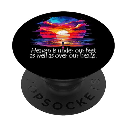 Henry David Thoreau Walden Life Sonnenuntergang Naturliebhaber Outdoor PopSockets Klebender PopGrip von Outsider Path