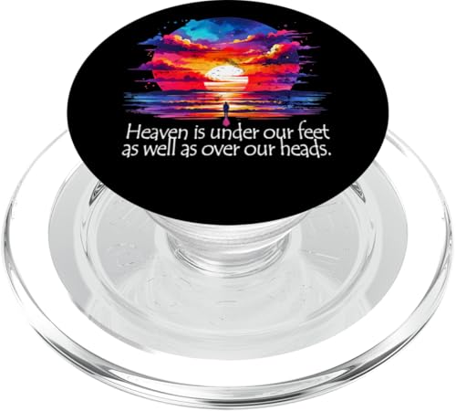 Henry David Thoreau Walden Life Sonnenuntergang Naturliebhaber Outdoor PopSockets PopGrip für MagSafe von Outsider Path