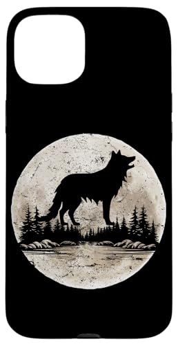 Wolf Moon Forest, Natur, Bergliebhaber, Outdoor-Wanderer, Camper Hülle für iPhone 15 Plus Wolf Moon Forest, Natur, Bergliebhaber, Outdoor-Wanderer, Camper Hülle für iPhone 15 Plus von Outsider Path